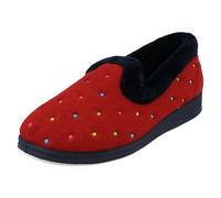 Donna PADDERS Micro Camoscio Pantofole Largo Fit - Repose