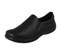 Donna Padders Pelle Slip On Extra Largo Doppio Vestibilità Scarpe Eleganti -