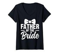 Donna Padre della Sposa Maglietta con Collo a V