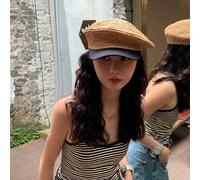 Donna Paglia Basco Cappello Coppola Cabbie Classico Largo Estivo Casual Viaggio