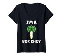Donna Pak Choy Chinese Cabbage Funny Quote I'm a Bok Choy Maglietta con Collo a V
