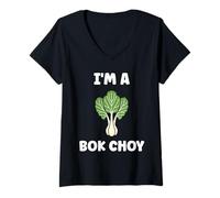 Donna Pak Choy Chinese Cabbage Funny Quote I'm a Bok Choy Maglietta con Collo a V