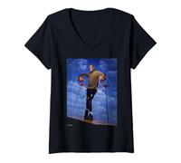 Donna Pallacanestro NBA Shaquille O'Neal LA Lakers di Michael Grecco Maglietta con Collo a V