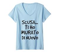 Donna Pallavolo Ruolo Centrale Volley Frase Divertente Maglietta con Collo a V