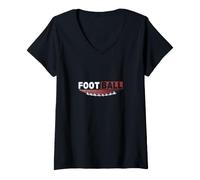 Donna Pallone da Calcio Maglietta con Collo a V