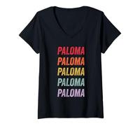 Donna Paloma Maglietta con Collo a V