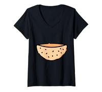 Donna Pane Mediterraneo Medio Oriente Pita Pitta Maglietta con Collo a V