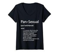Donna Pansexual Definition Sexuality Education for Pansexuals Pans Maglietta con Collo a V