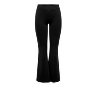 Donna Pantaloni con Gamba a Campana Elasticizzati 70s Vintage Lunghi