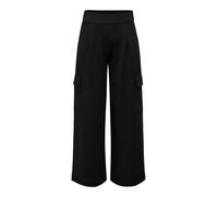 Donna Pantaloni in Tessuto Cargo Eleganti Culotte Vita Alta Pantaloni Marlene JD