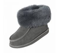 Donna & Pantofole IN Pelle Di Agnello Adam Scarpe Pelliccia Cuoio Caldo
