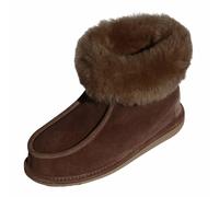 Donna & Pantofole IN Pelle Di Agnello Adam Scarpe Pelliccia Cuoio Caldo