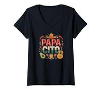 Donna Papa Cito | Funny Cool Latino Dad Vibes Design Tees and More Maglietta con Collo a V