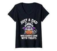 Donna Papà di Halloween. Solo un papà che è sempre venuto con Maglietta con Collo a V