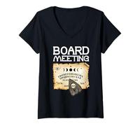 Donna Paranormal Spirit Board Dark Meeting Art Ouija Board Maglietta con Collo a V