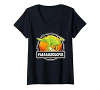 Donna Parasaurolopus Dinosaur Prehistoric Dinosaurs Lover Maglietta con Collo a V