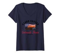 Donna Parco nazionale del fiume Colorado Grand Canyon Arizona Maglietta con Collo a V
