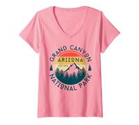 Donna Parco nazionale del Grand Canyon Maglietta con Collo a V