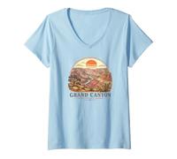 Donna Parco Nazionale del Grand Canyon Maglietta con Collo a V