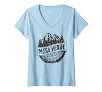 Donna Parco Nazionale di Mesa Verde Maglietta con Collo a V