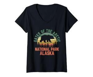 Donna Parco Nazionale Gates of The Arctic Maglietta con Collo a V