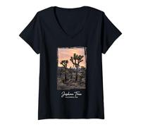 Donna Parco Nazionale Joshua Tree Maglietta con Collo a V