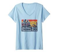 Donna Parco Nazionale Joshua Tree Maglietta con Collo a V