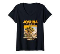Donna Parco Nazionale Joshua Tree Maglietta con Collo a V
