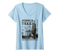 Donna Parco Nazionale Joshua Tree Maglietta con Collo a V