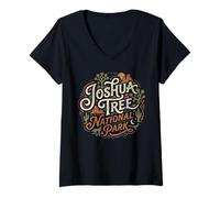 Donna Parco Nazionale Joshua Tree Maglietta con Collo a V