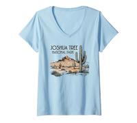 Donna Parco Nazionale Joshua Tree Maglietta con Collo a V