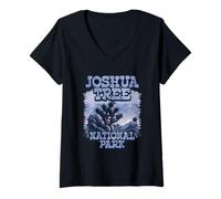 Donna Parco Nazionale Joshua Tree Maglietta con Collo a V