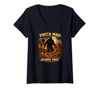 Donna Parco Nazionale Yucca Man Joshua Tree Maglietta con Collo a V