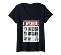 Donna Parks And Recreation Pawnee Parks Department Wanted Pests Maglietta con Collo a V