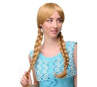 Donna Parrucca Cosplay Biondo Dorato Treccia Intrecciata Scolaretta 3446-24B
