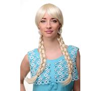 Donna Parrucca Cosplay Biondo Platino Corde Intrecciate Scolaretta 3446-613