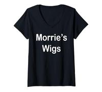 Donna Parrucche di Morrie Maglietta con Collo a V