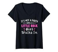 Donna Party Little Rock Girl cammina nell"orgoglio meridionale dell"Arkansas Maglietta con Collo a V