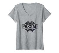 Donna Passau Germania - Ufficiale Passau Bayern Deutschland Maglietta con Collo a V