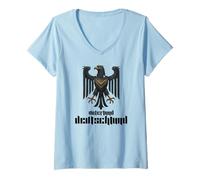 Donna Patria Germania, Aquila tedesca, Germania Maglietta con Collo a V