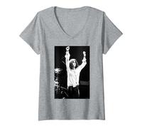 Donna Pattie Smith dal vivo sul palco di Simon Fowler Maglietta con Collo a V