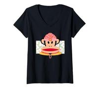 Donna Paul Frank Julius La Scimmia in PF cap Maglietta con Collo a V