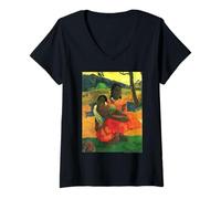 Donna Paul Gauguin When Will You Marry? (Nafea FAA Ipoipo?) Maglietta con Collo a V