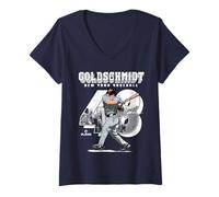 Donna Paul Goldschmidt | Giocatori di Baseball di New York Y | MLBPGO206M Maglietta con Collo a V