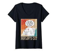 Donna Pavlov's Cat - Yeah Right, I'm Not Moving 'TIL I Hear The Maglietta con Collo a V