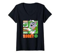 Donna Paw Patrol Rocky Action Icon Maglietta con Collo a V