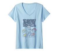 Donna Paw Patrol Sketch Pups Maglietta con Collo a V