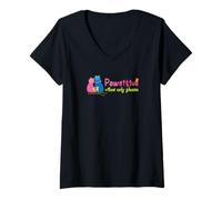 Donna Pawsitive Vibes Maglietta con Collo a V