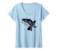 Donna Peace And Freedom Sign That Says Freedom Dove Freedom Saying Maglietta con Collo a V