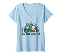 Donna Peanuts Charlie Brown Xmas Sally Big Kid Presenta Design Maglietta con Collo a V